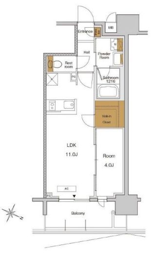 RJRプレシア東十条ガーデン　723号室　間取り