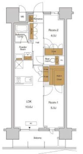 RJRプレシア東十条ガーデン　904号室　間取り