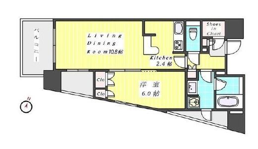 グランスイート南麻布　1403号室　間取り