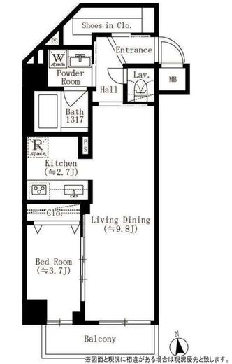 CREATIF文京江戸川橋　204号室　間取り