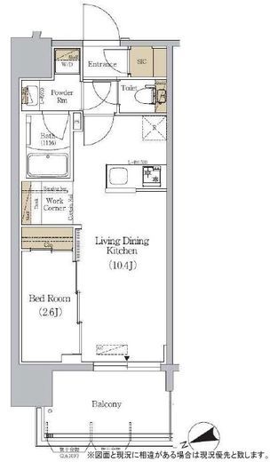 アーバネックス駒込　1102号室　間取り