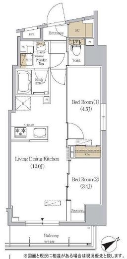 アーバネックス駒込　1103号室　間取り