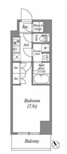 ACPレジデンス西巣鴨　1103号室　間取り