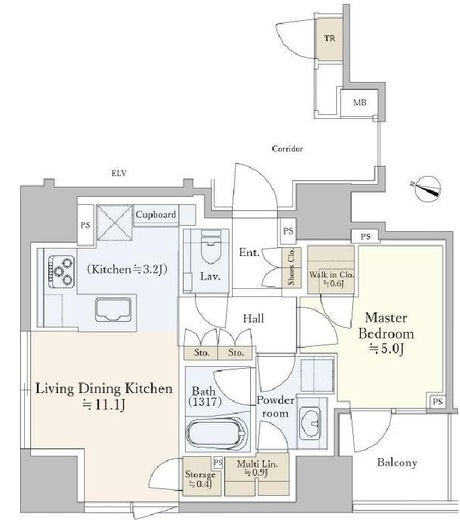パークホームズ南池袋　304号室　間取り