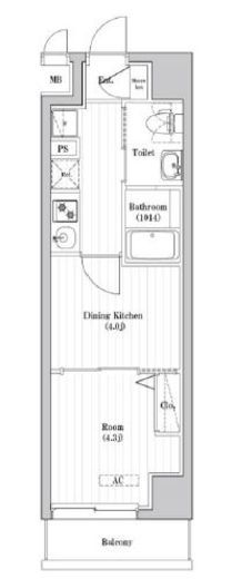 アーバンパーク志村坂上　404号室　間取り