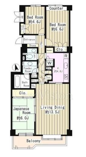 パーク・ハイム池袋本町　102号室　間取り