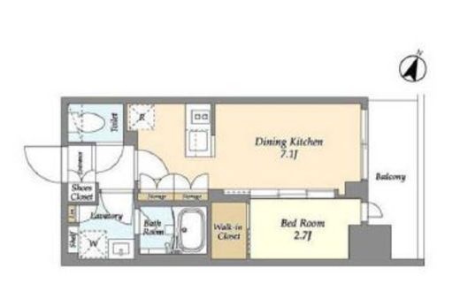 シーズンフラッツ東十条　502号室　間取り