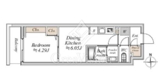 プライムガーデン赤塚　304号室　間取り