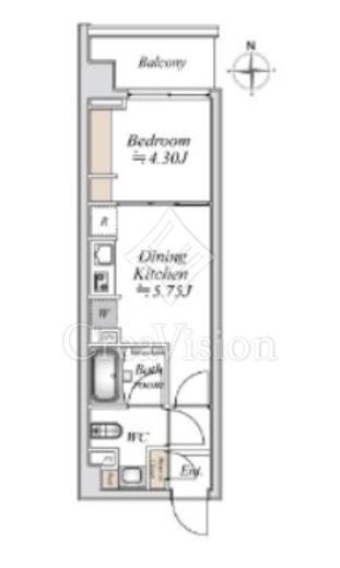 プライムガーデン赤塚　311号室　間取り