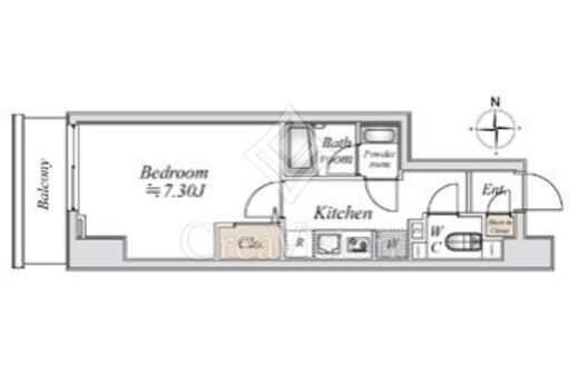 プライムガーデン赤塚　603号室　間取り