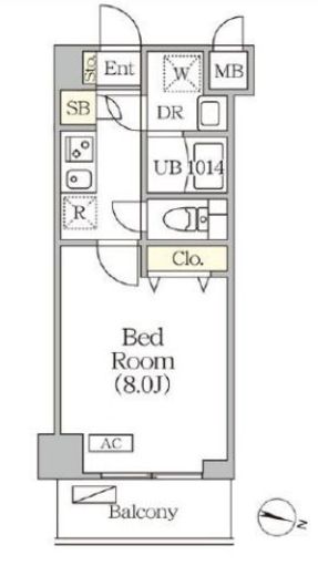 ORSUS志村坂上 (オルサス志村坂上)　308号室　間取り