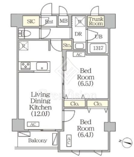 ORSUS志村坂上 (オルサス志村坂上)　513号室　間取り
