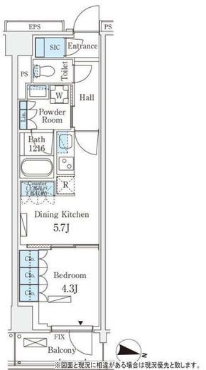 ロイヤルパークス赤羽サウス　204号室　間取り