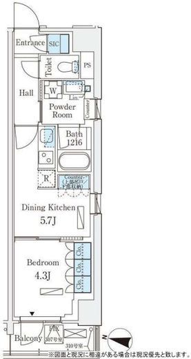 ロイヤルパークス赤羽サウス　210号室　間取り