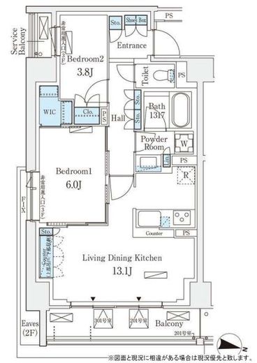 ロイヤルパークス赤羽サウス　301号室　間取り