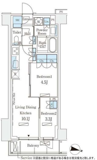 ロイヤルパークス赤羽サウス　303号室　間取り