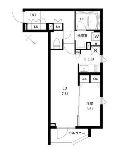 コンポジット千石　303号室　間取り