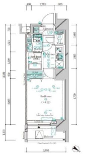 ガリシア千石　1001号室　間取り