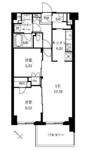 ザ・ケンジントン・レジデンスときわ台　104号室　間取り