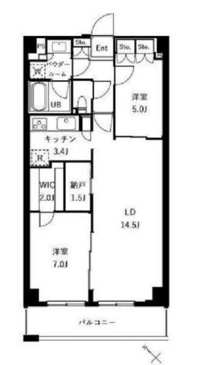 ザ・ケンジントン・レジデンスときわ台　217号室　間取り