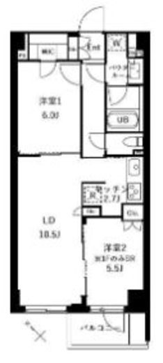 ザ・ケンジントン・レジデンスときわ台　102号室　間取り