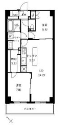 ザ・ケンジントン・レジデンスときわ台　211号室　間取り