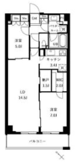 ザ・ケンジントン・レジデンスときわ台　512号室　間取り
