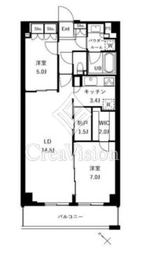 ザ・ケンジントン・レジデンスときわ台　109号室　間取り