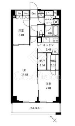 ザ・ケンジントン・レジデンスときわ台　214号室　間取り