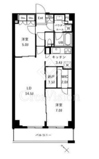 ザ・ケンジントン・レジデンスときわ台　314号室　間取り