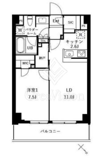 ザ・ケンジントン・レジデンスときわ台　523号室　間取り