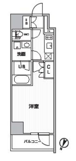 シーズンフラッツ新大塚　204号室　間取り
