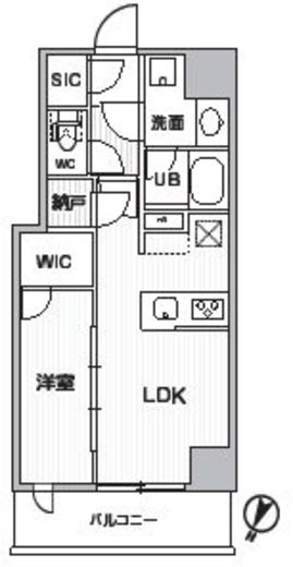シーズンフラッツ新大塚　210号室　間取り