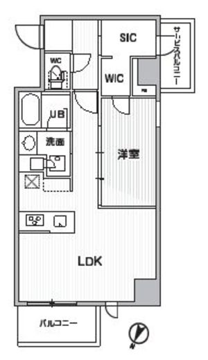 シーズンフラッツ新大塚　411号室　間取り
