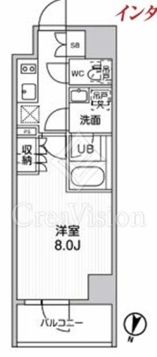 シーズンフラッツ新大塚　506号室　間取り