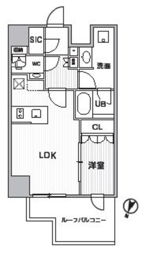 シーズンフラッツ新大塚　703号室　間取り