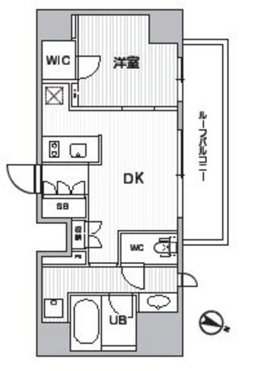 シーズンフラッツ新大塚　803号室　間取り