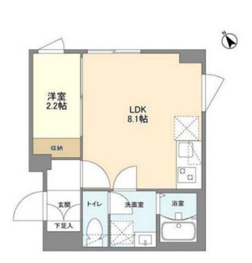 ウェルスクエア南長崎　502号室　間取り