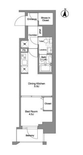 クラリティア綾瀬　1001号室　間取り