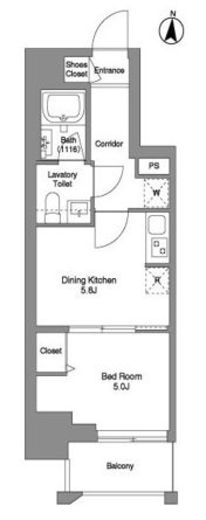 クラリティア綾瀬　1103号室　間取り