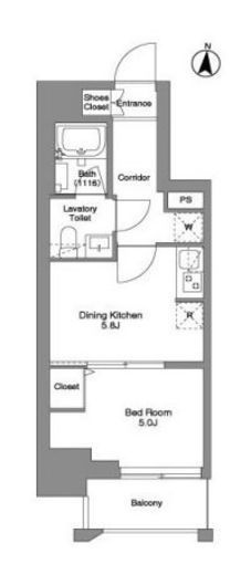 クラリティア綾瀬　704号室　間取り