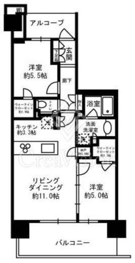 ジオ板橋大山　918号室　間取り