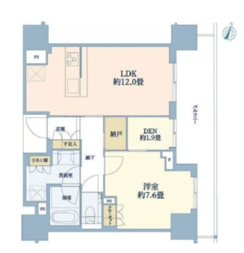 ブランズ本郷　602号室　間取り