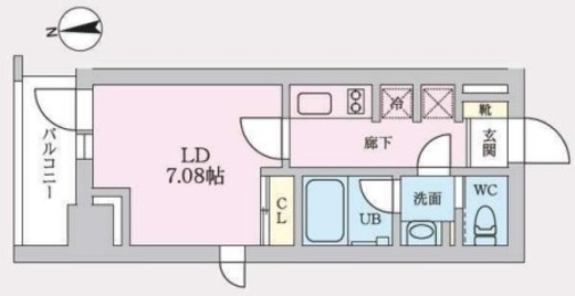 タスキプライムテラス後楽園　303号室　間取り