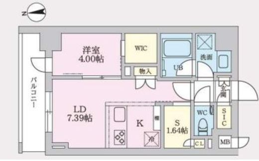 タスキプライムテラス後楽園　802号室　間取り