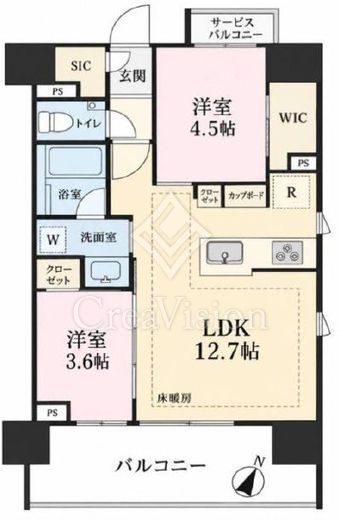 ルフォンリブレ板橋本町　604号室　間取り