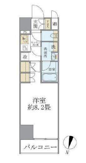 COCO-CHILL KAMEARI　202号室　間取り