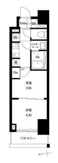アーバンパーク綾瀬WEST　203号室　間取り