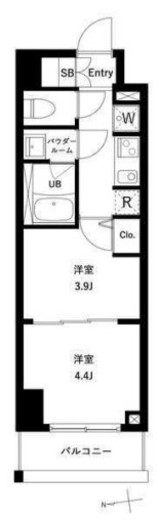 アーバンパーク綾瀬WEST　204号室　間取り
