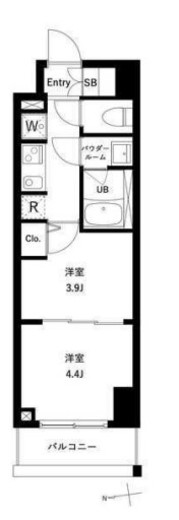 アーバンパーク綾瀬WEST　205号室　間取り